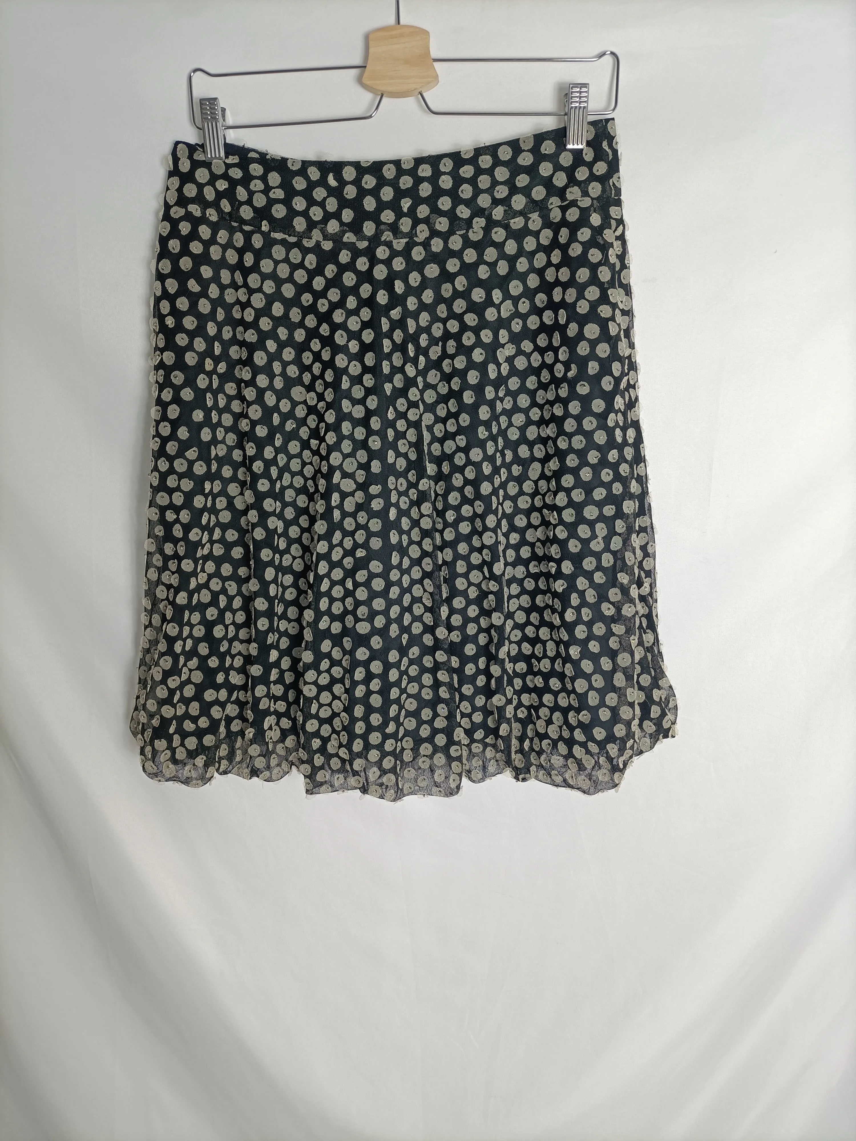 AMAYA ARZUAGA. Falda negra tull T.40