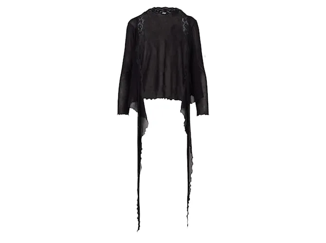 Autre Marque Colección Privée Cárdigan anudado Negro 
