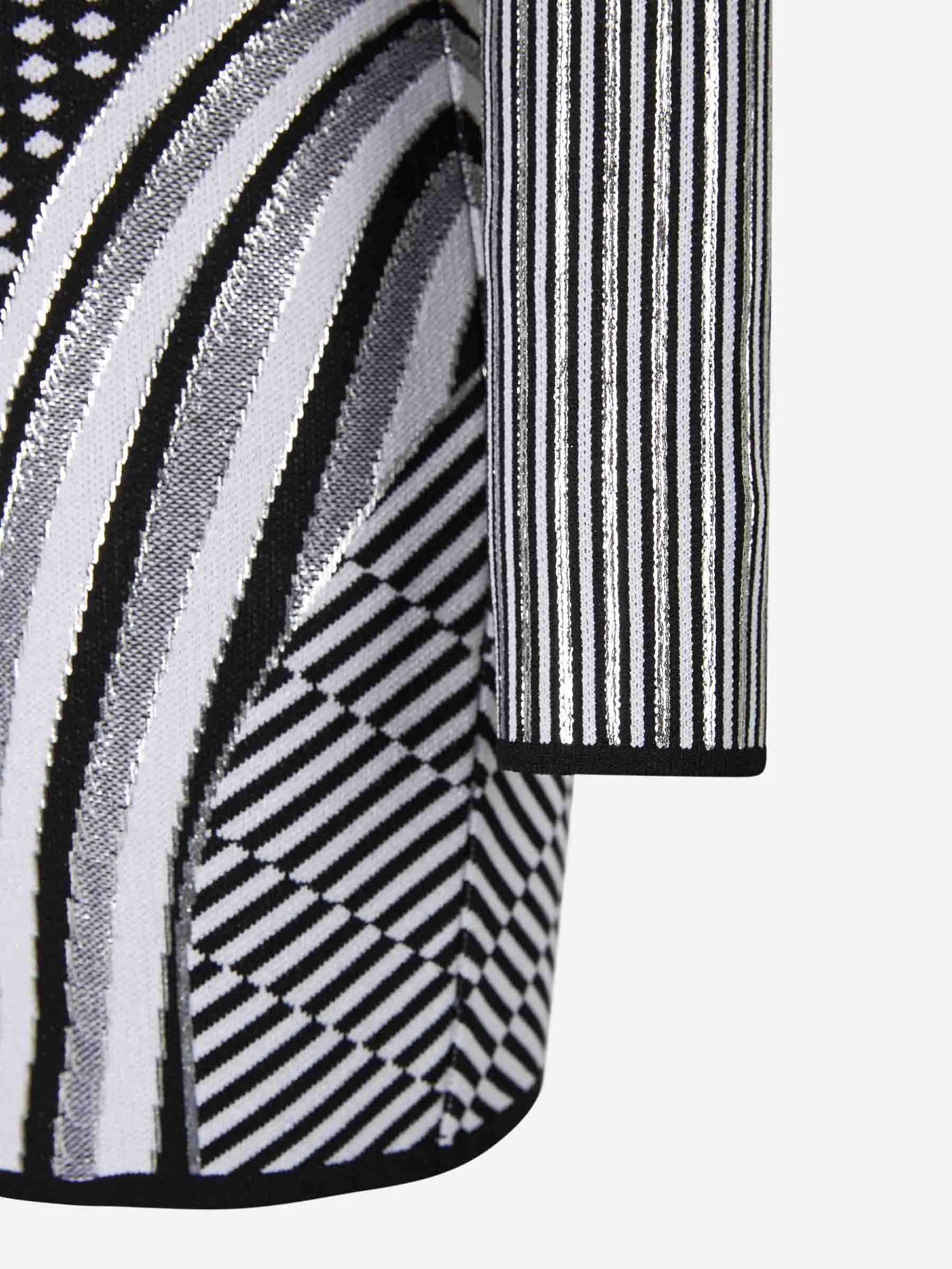 Balmain Vestido Punto Geométrico