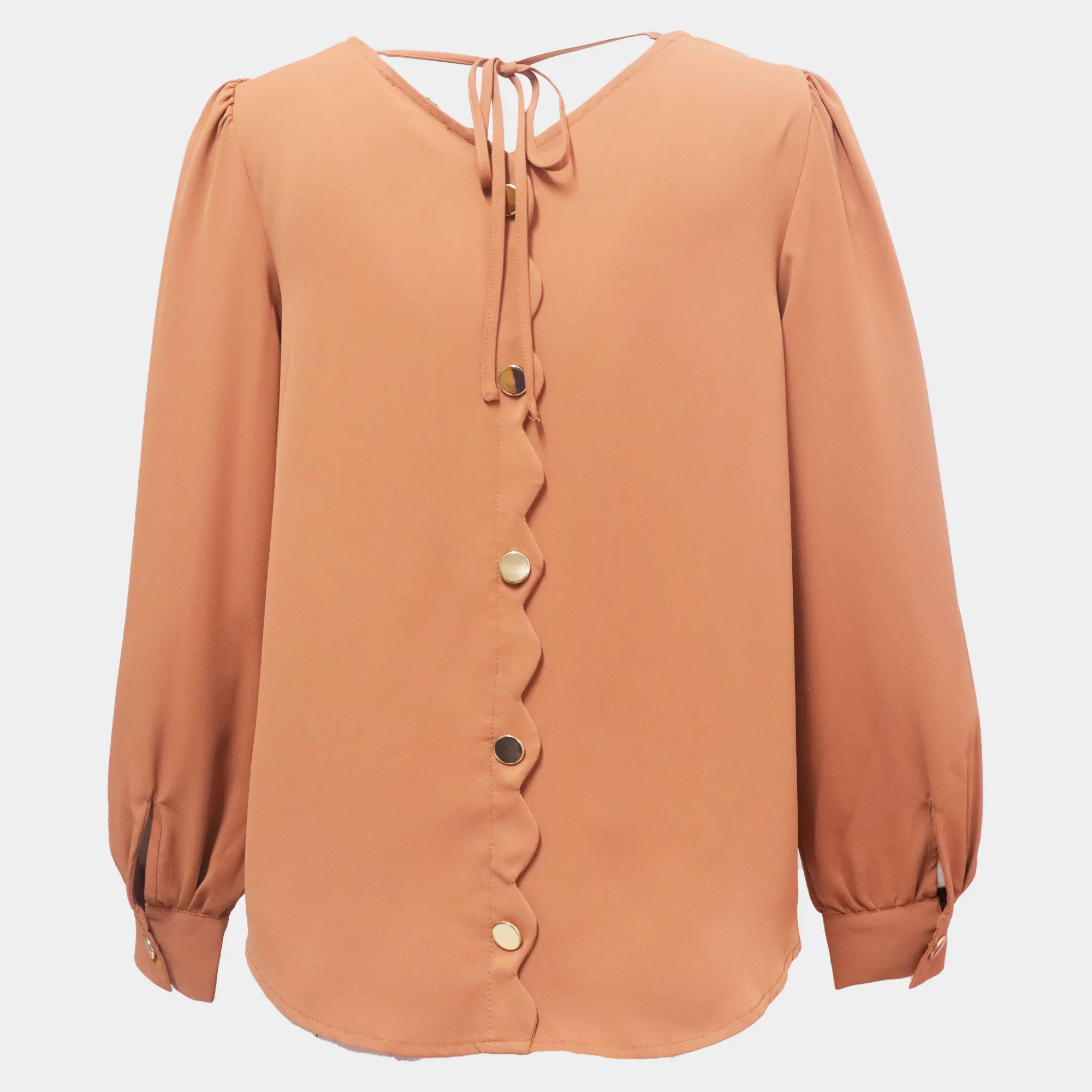 Blusa Lisa Casual Manga Larga Aspik ALJ-8656
