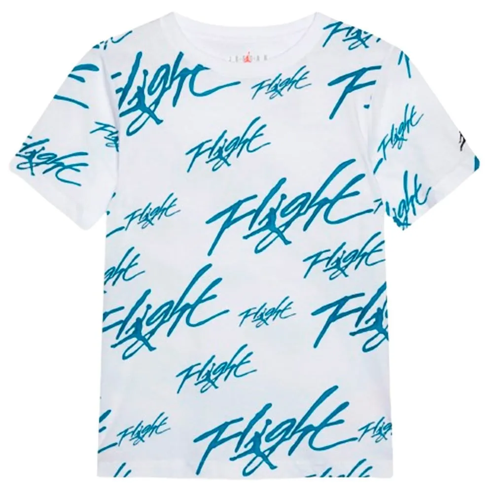 Camiseta Junior Jordan Flight Painted White