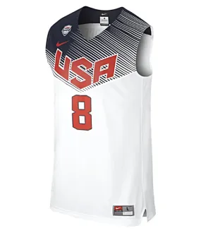 Camiseta Réplica Paul George #8# USA 2014 (102/blanco/navy/red)
