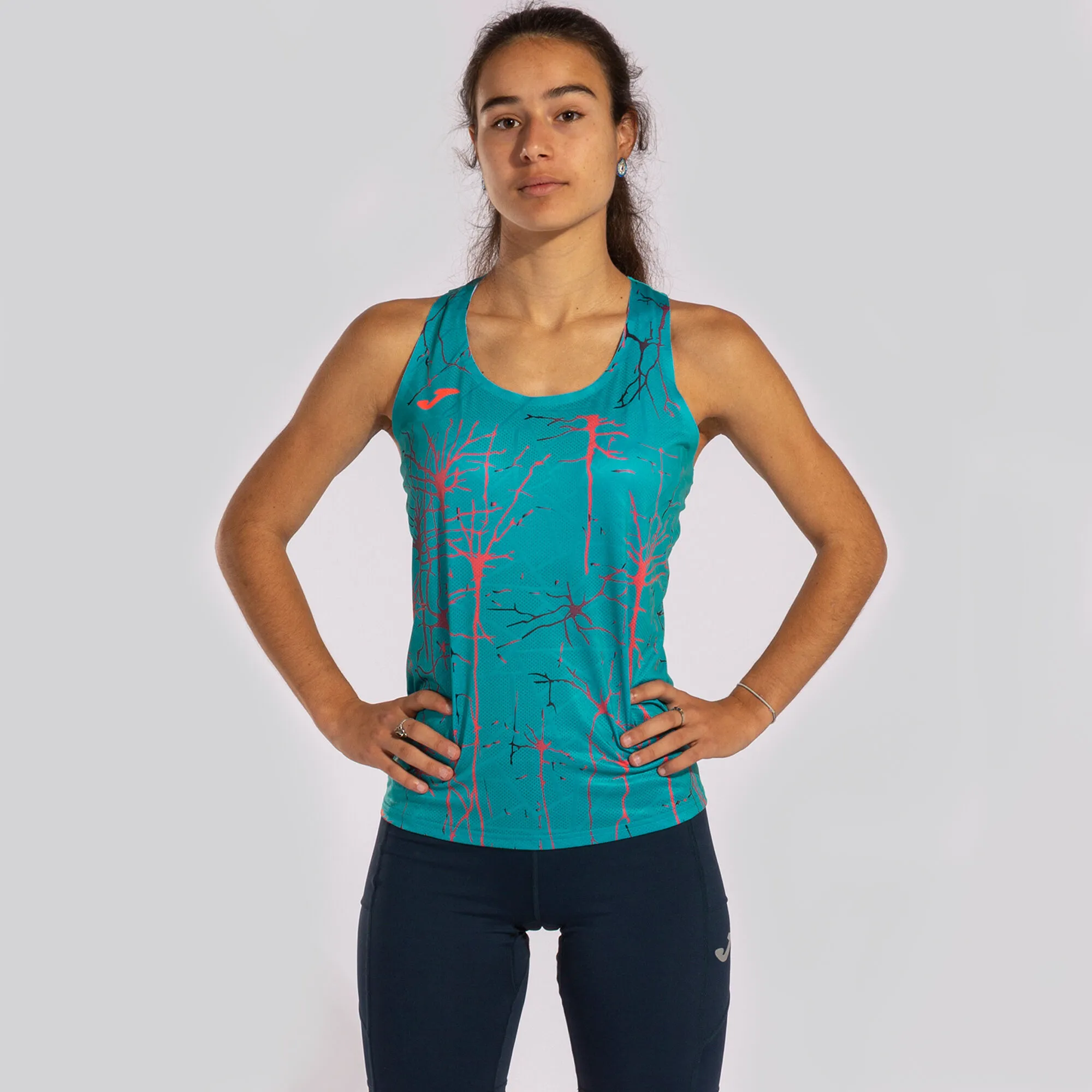 Camiseta tirantes mujer Elite IX turquesa