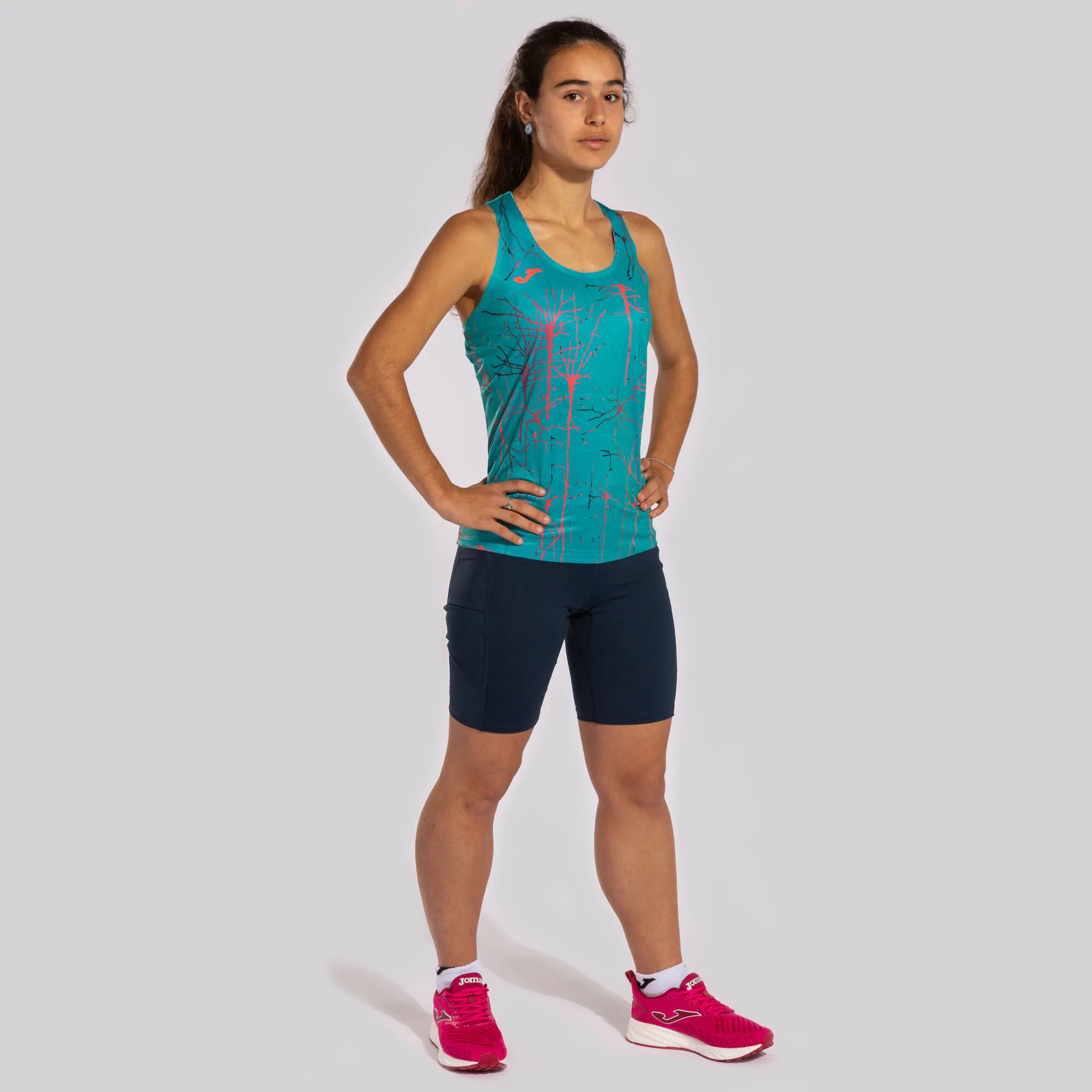 Camiseta tirantes mujer Elite IX turquesa