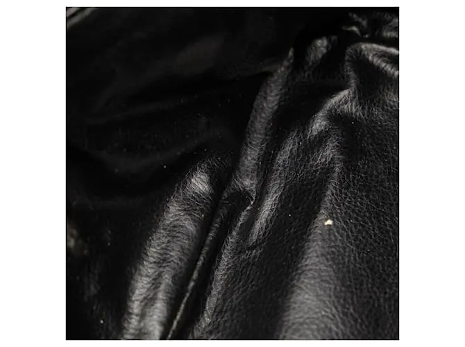 Clutch Fendi Pequin Marrón Negro de PVC Cuero en Muy Buen Estado Castaño 