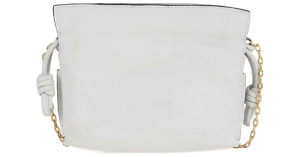 Clutch Loewe Flamenco Nano Blanco 