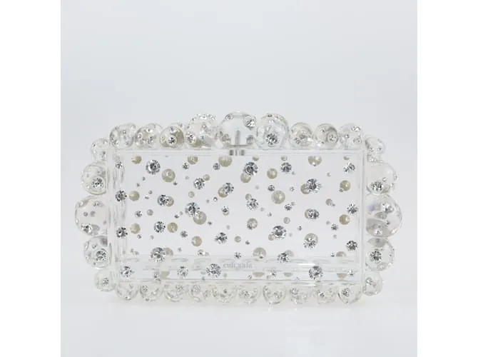 Cult Gaia Clutch Eos Transparente 