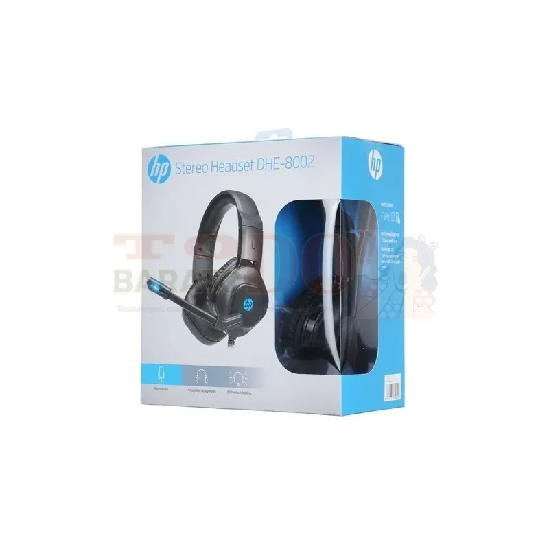 Diadema Auricular Gamer HP Stereo LED PC / PS4 / Xbox one DHE-8002
