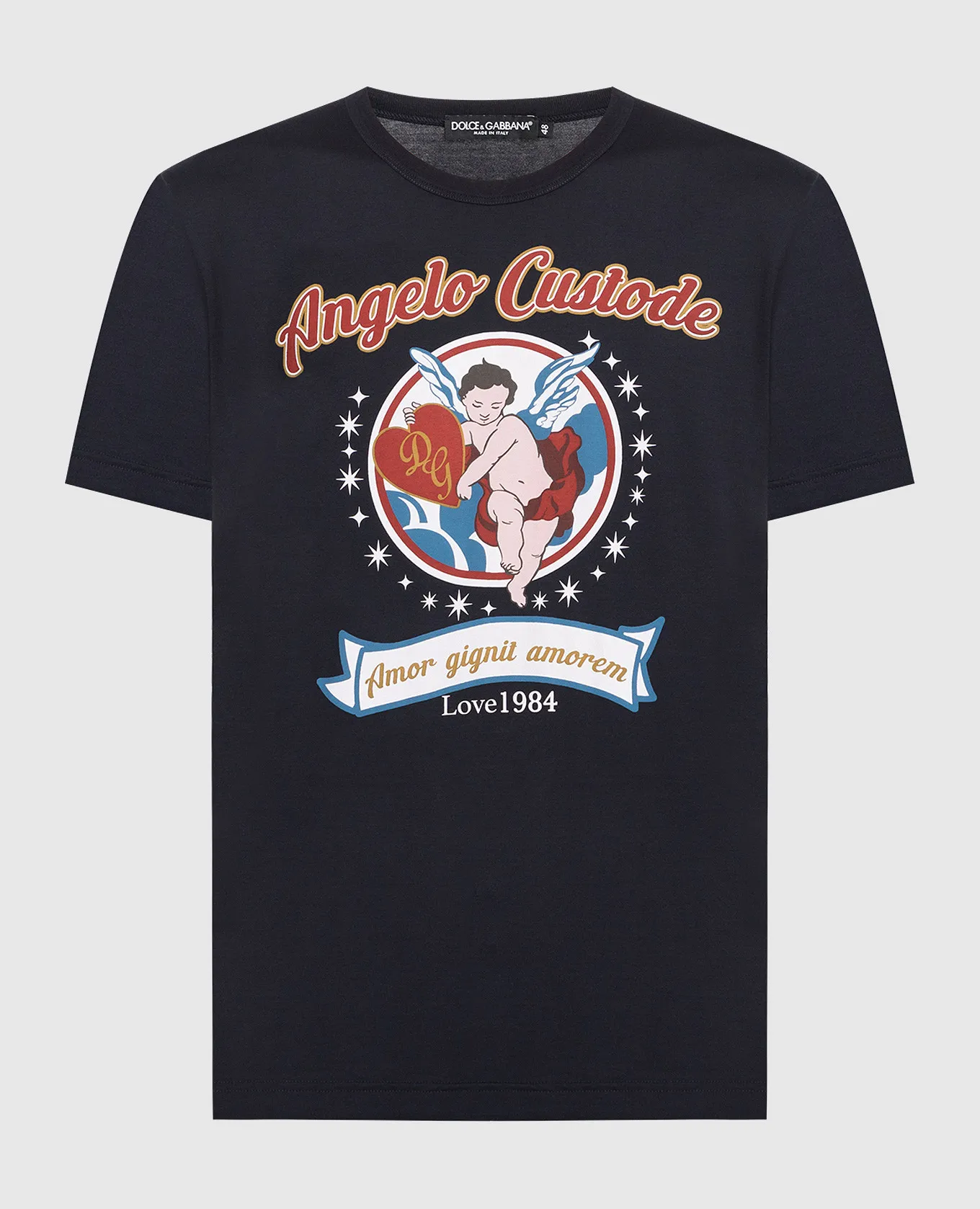 Dolce&Gabbana Blue T-shirt with a print
