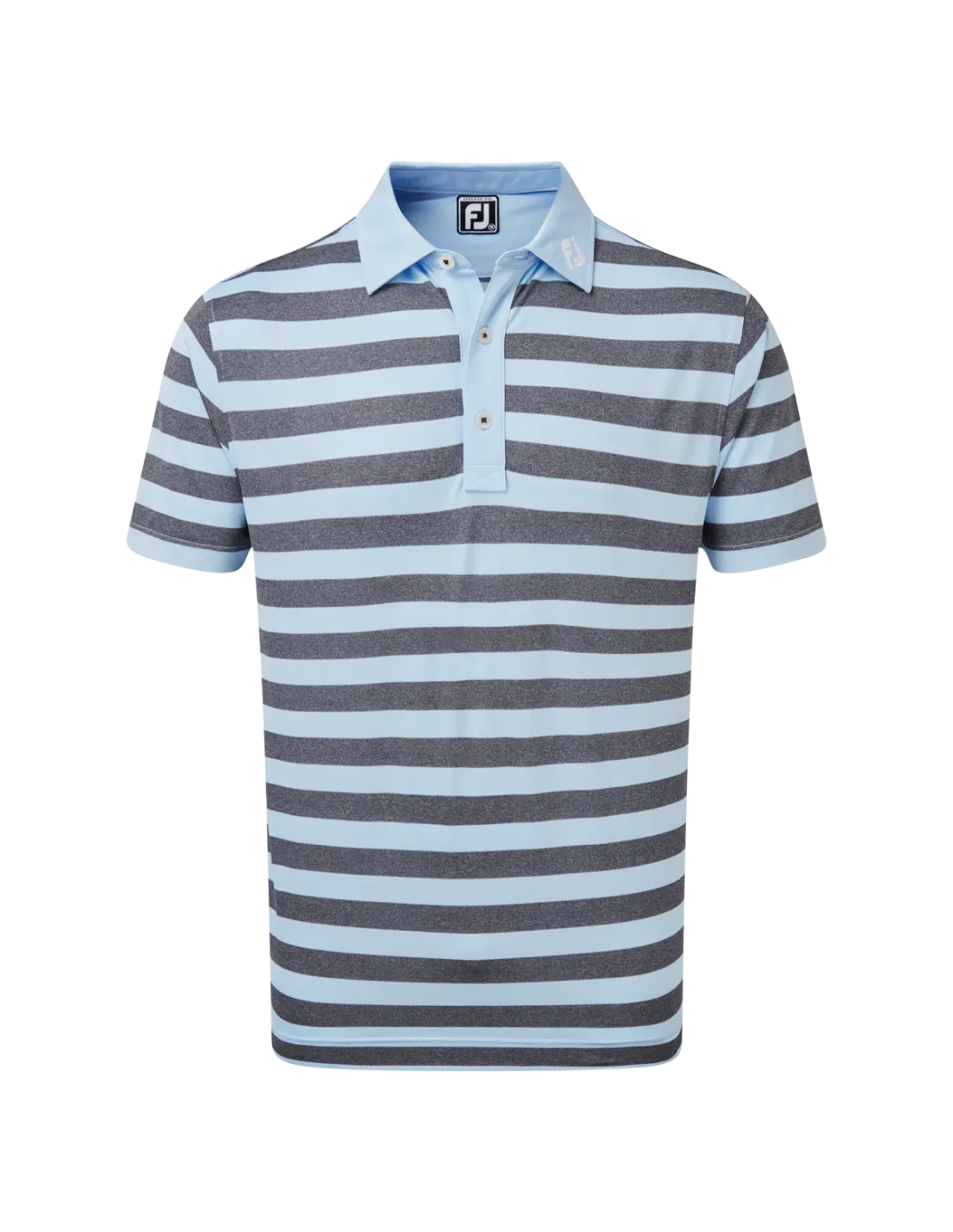 FOOTJOY STRETCH PIQUE RUGBY STRIPE BLUE/NAVY - POLO HOMBRE