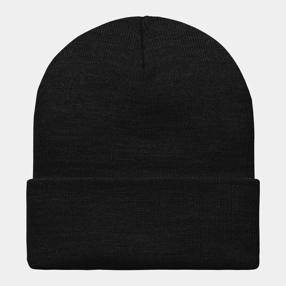 Gorro Negro Carhartt Script Beanie Black White