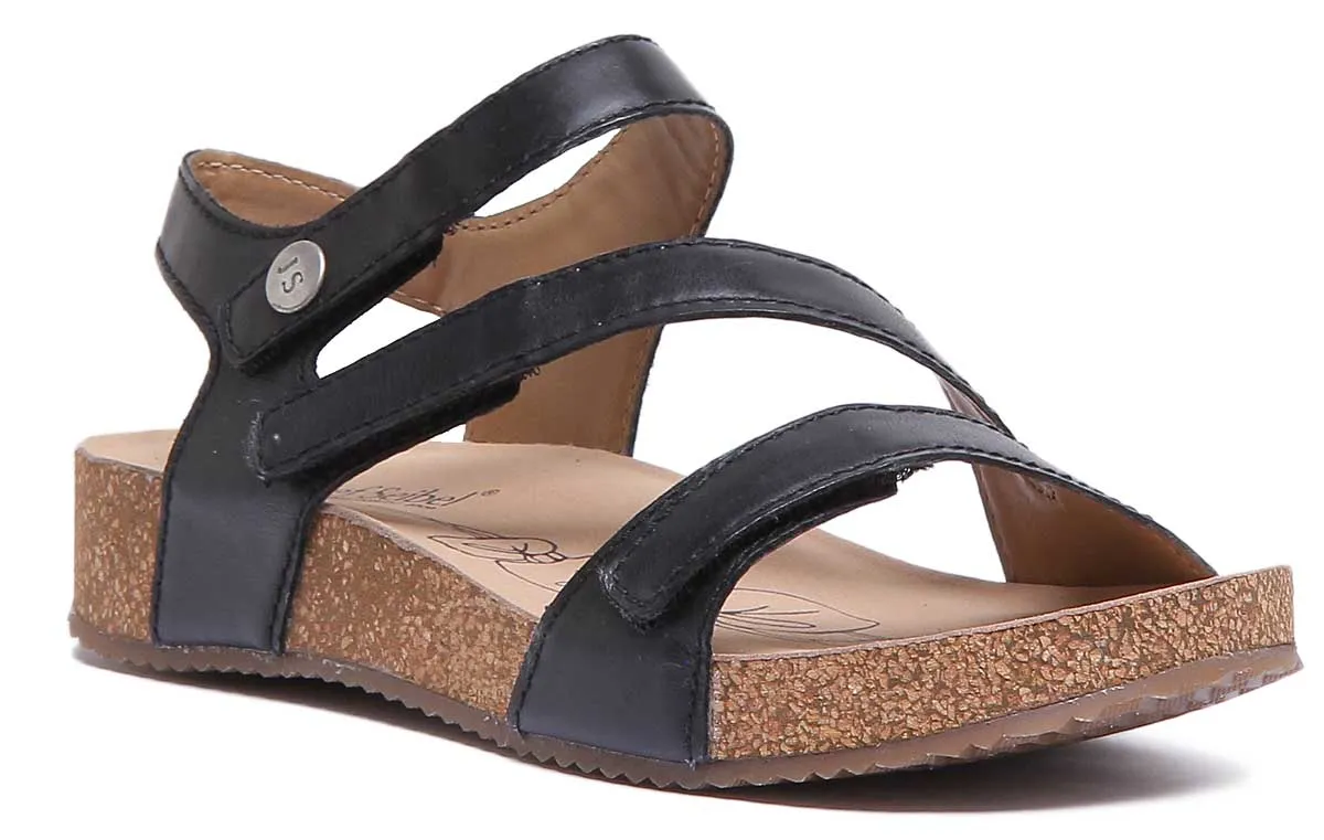 Josef Seibel Tonga 25 Sandalia con tira autoadherente para mujer en jeans