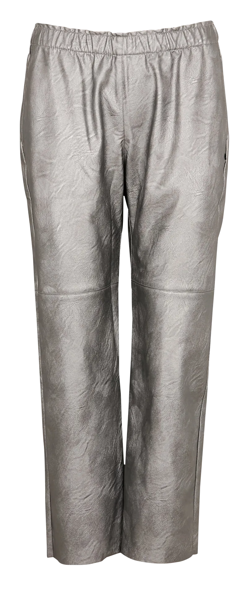 LE TEMPS DES CERISES ANDREE - Pantalón recto metalizado en gris