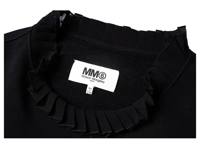 Maison Martin Margiela Maison Margiela, Jersey combinado con cuello redondo Negro 