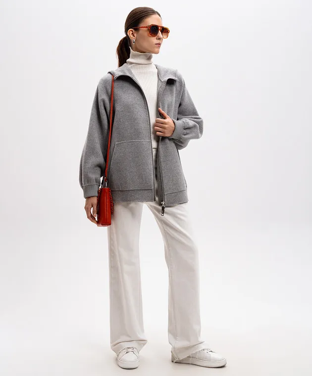 Max & Co Gray ULNA jacket with wool
