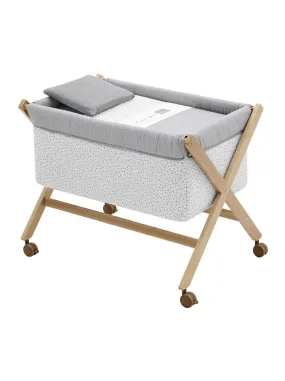 MINICUNA TIJERA MADERA FOREST GRIS/NATURAL 55x87x74 CM