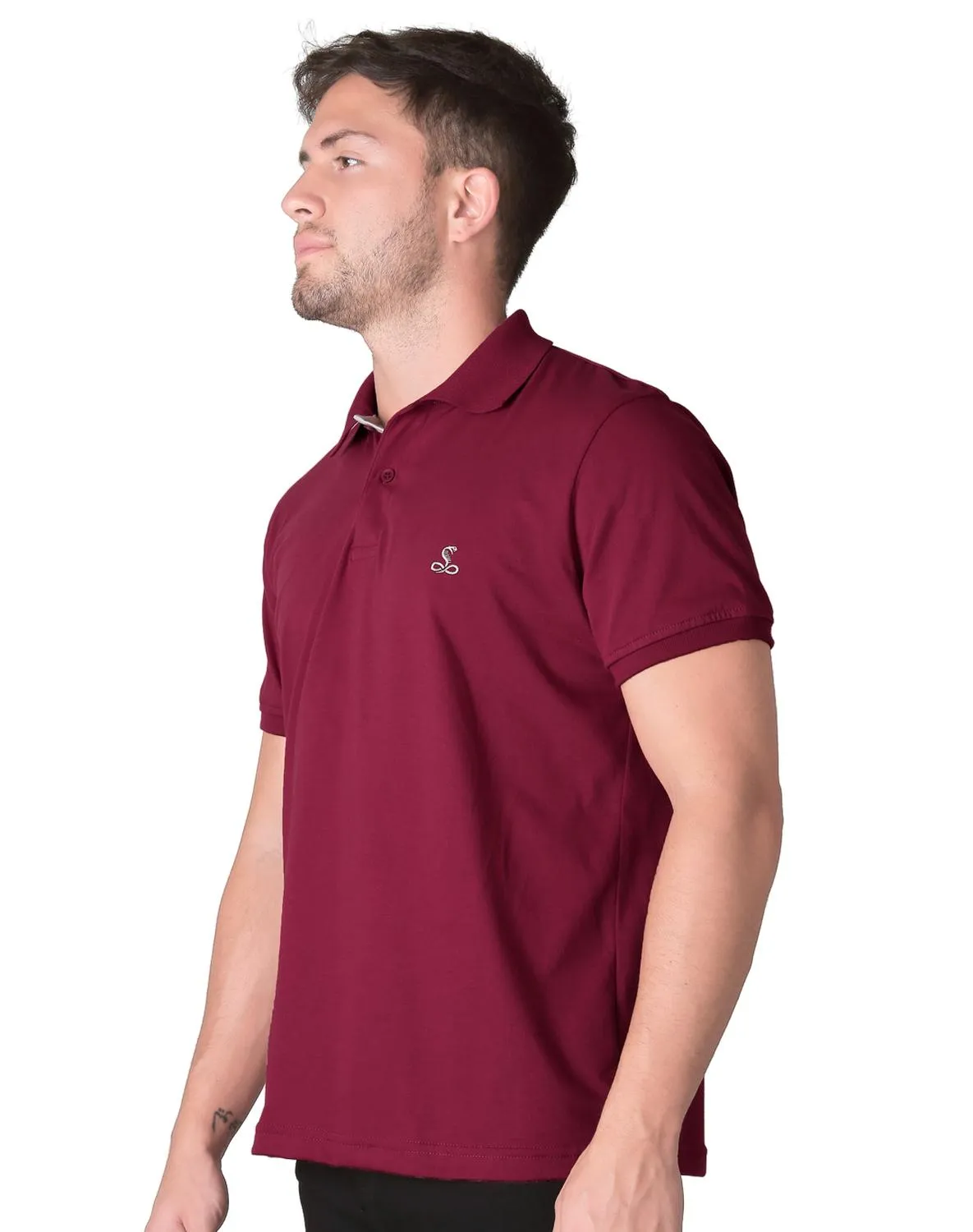 Playera Hombre Básico Polo Rojo Stfashion 61704612