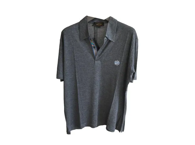 Polo Leonard Paris de tejido ligero. Gris antracita 