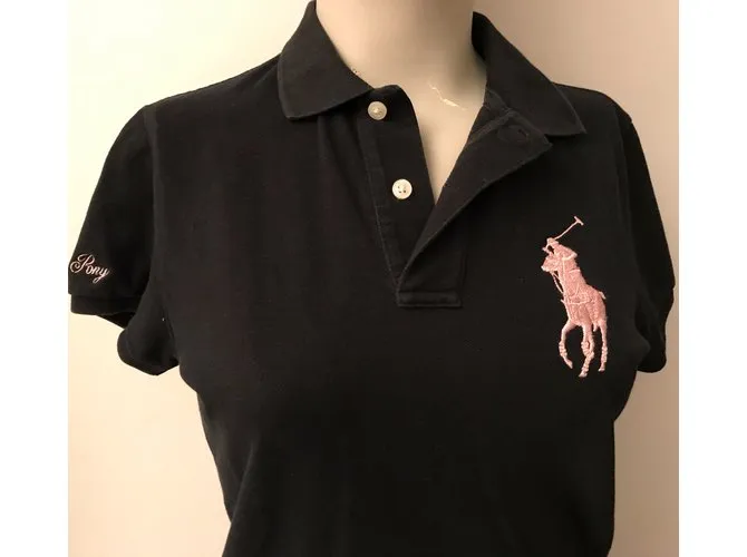 Ralph Lauren Black Label El polo flaco Negro 