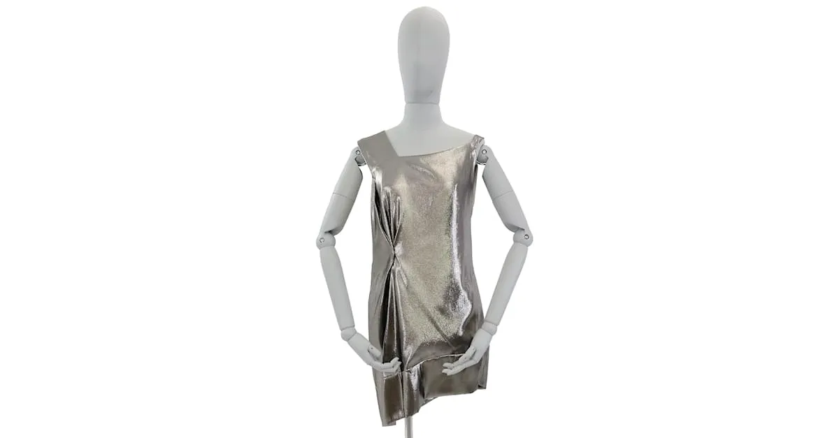 ROLAND MOURET Vestidos IT 46 Seda Dorado 