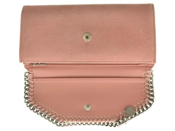 Stella Mc Cartney ***Cartera tipo clutch de gamuza Stella McCartney Rosa 