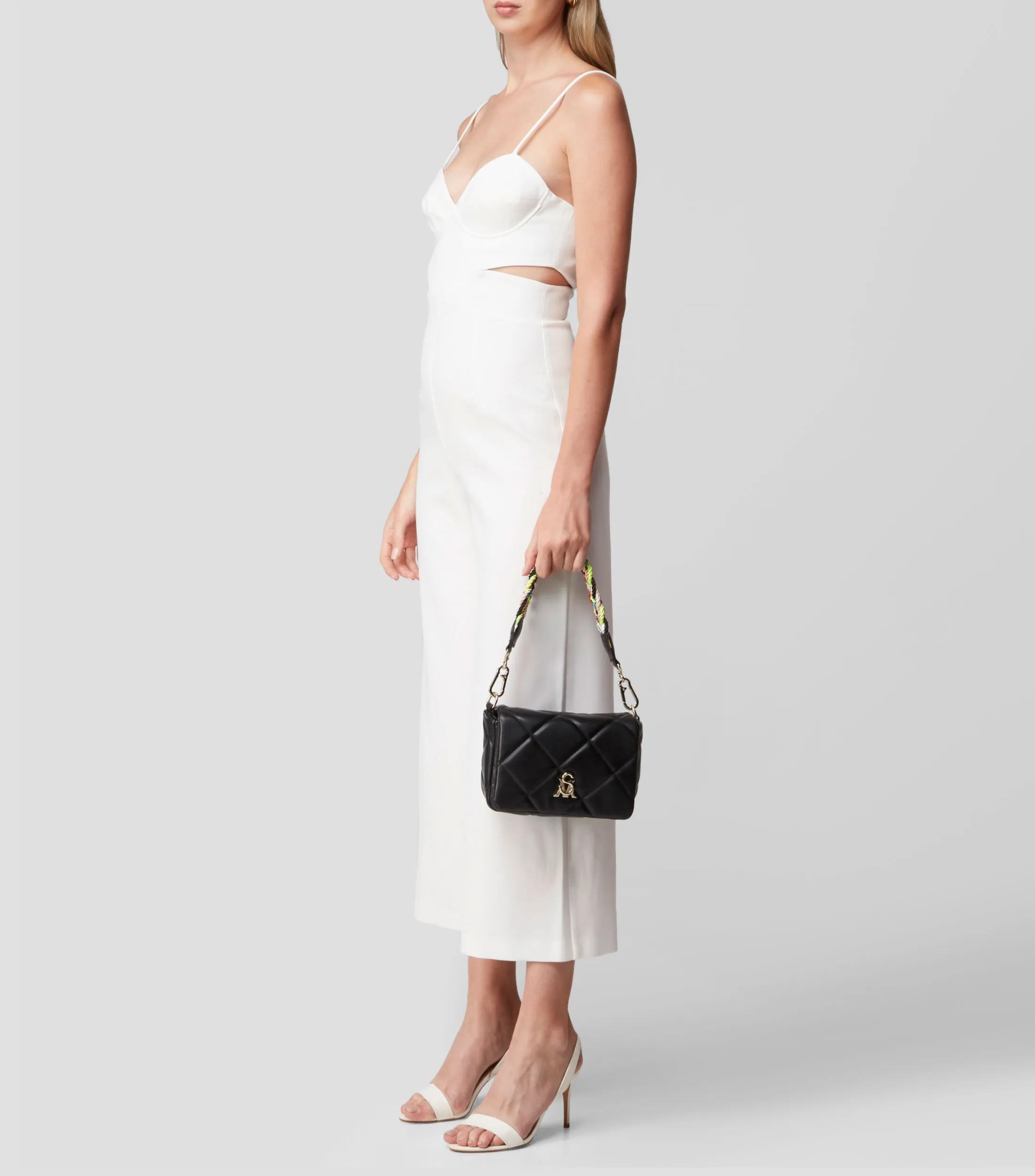Steve Madden Bolso shoulder negro Bramsey capitonado Mujer