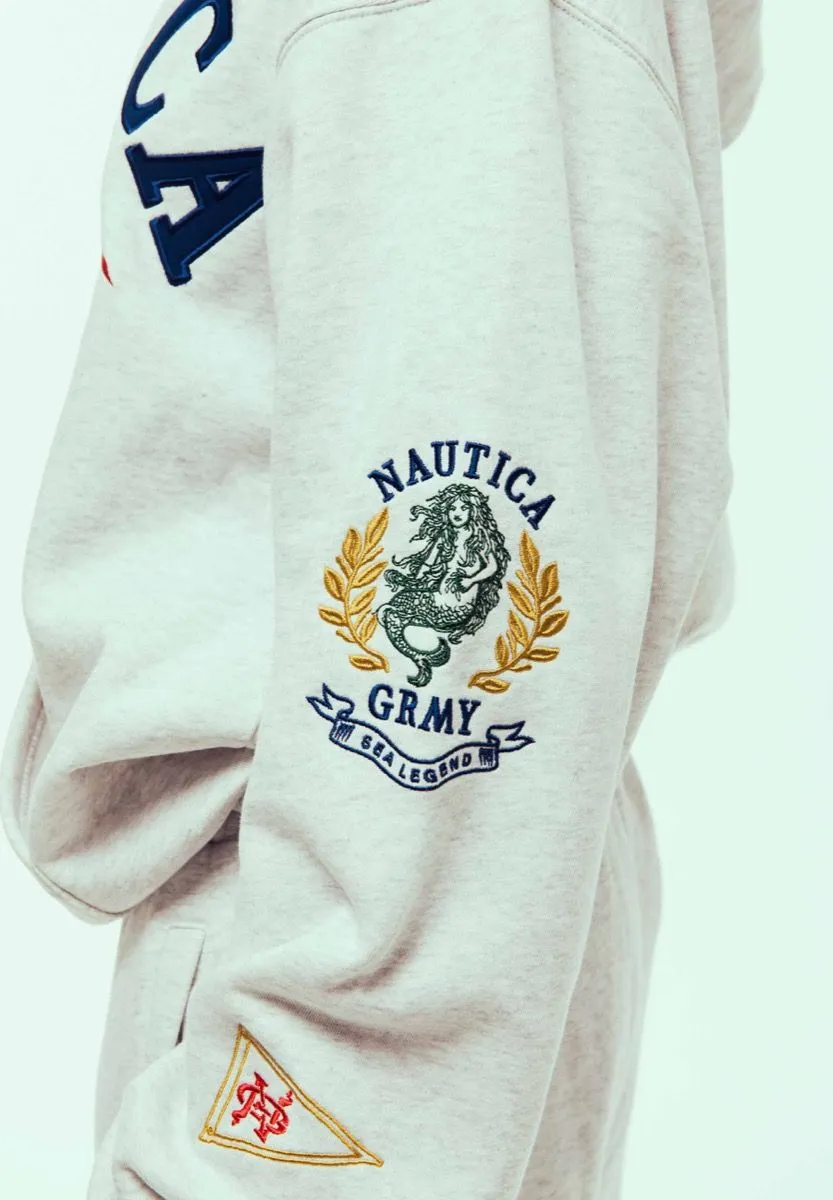 SUDADERA GRIMEY MIGHTY HARMONIST NAUTICA X GRMY - SPORT GREY | SS24