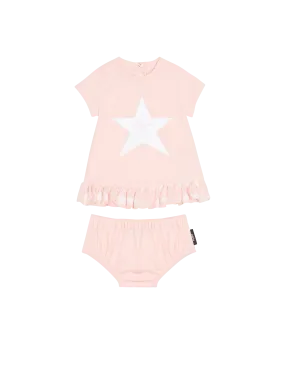 Vestido de punto Balmain Signature estrella